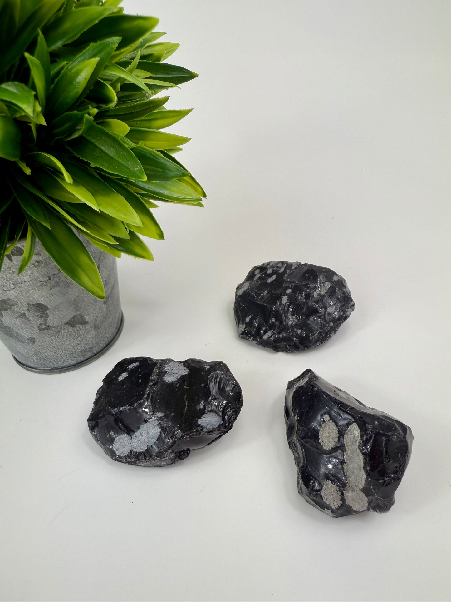 Snowflake Obsidian Raw Specimens