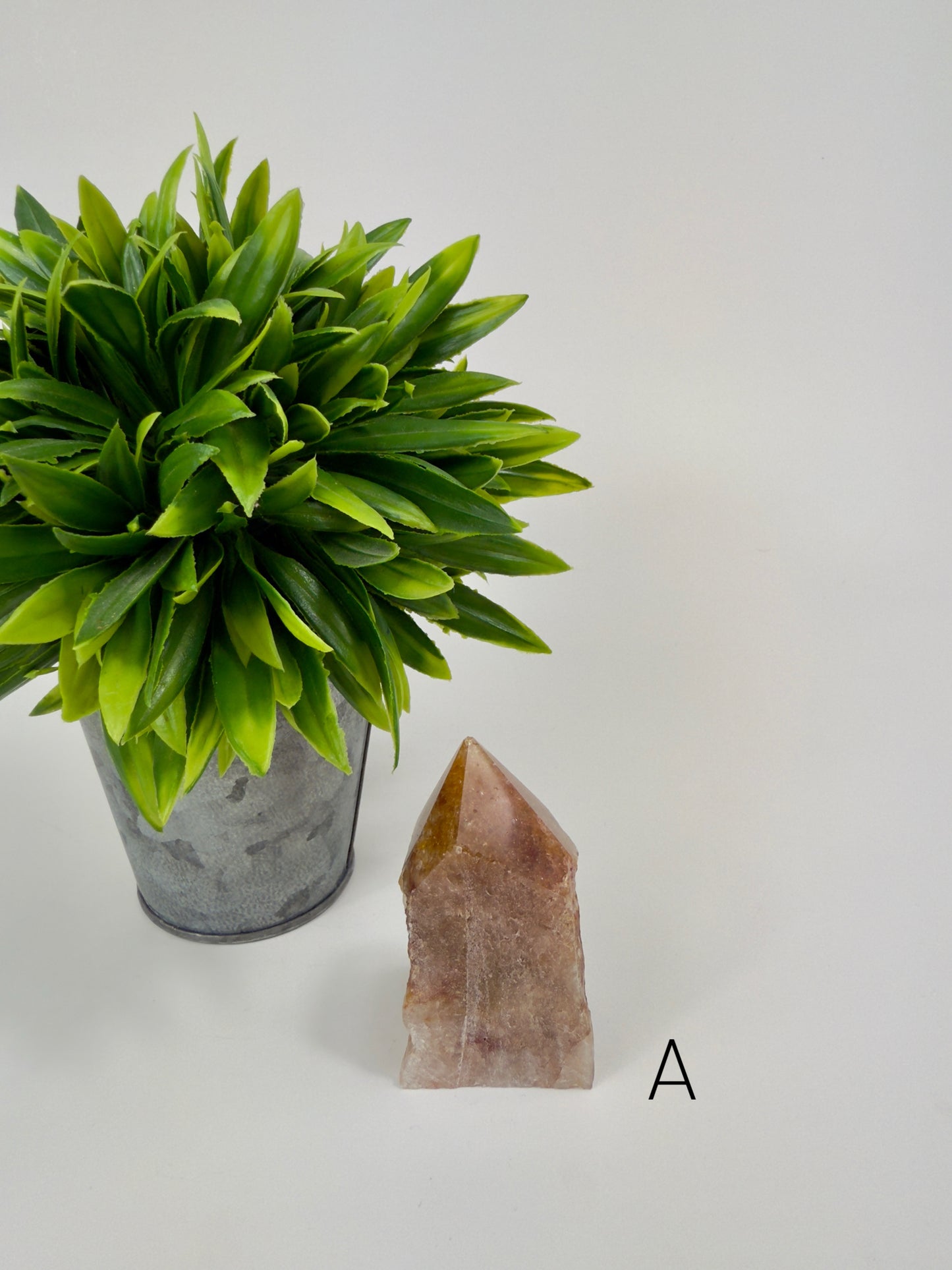 Yellow Hematoid Quartz Raw/Polished Point - A