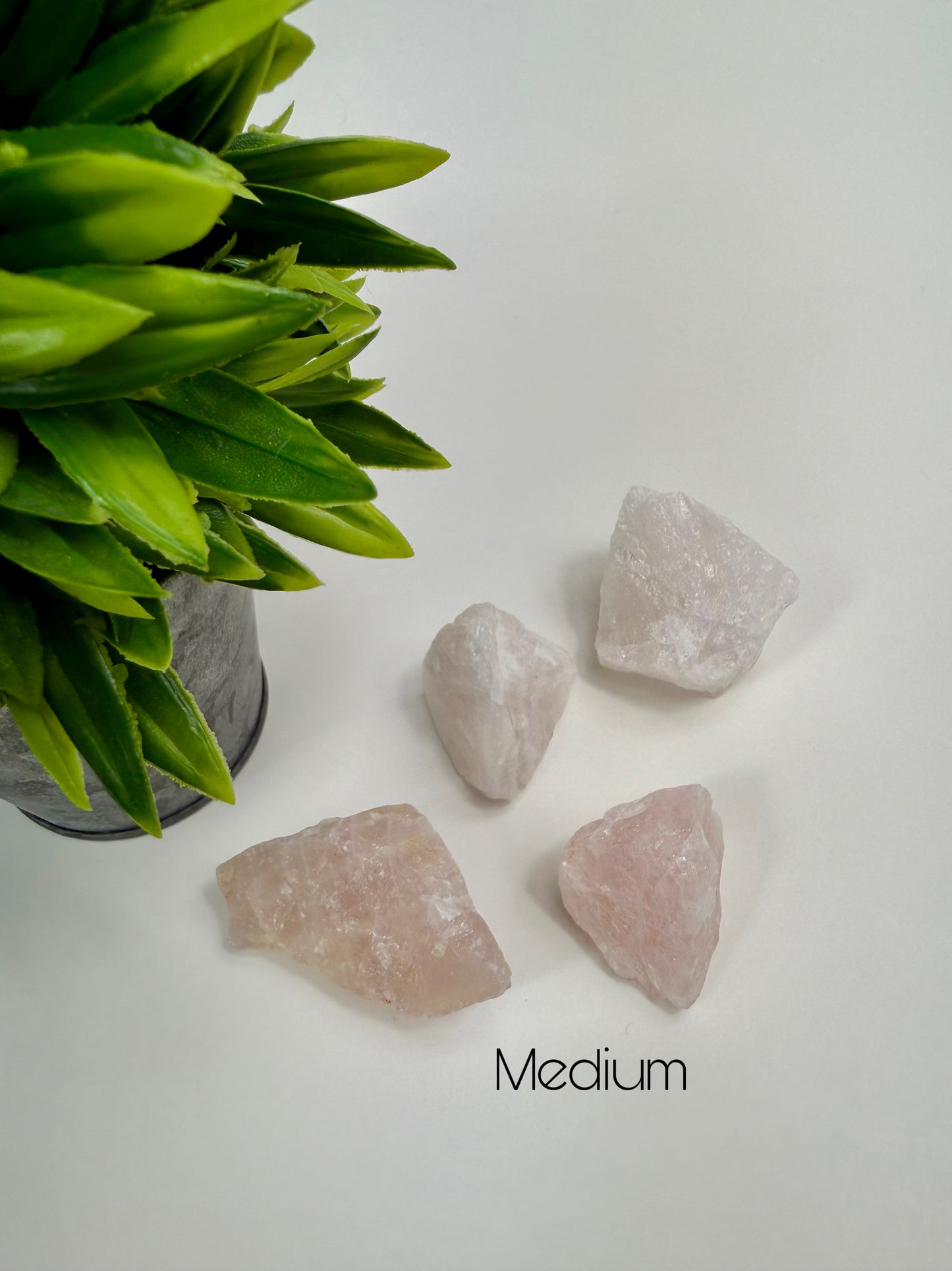 Rose Quartz Raw Pieces - Medium