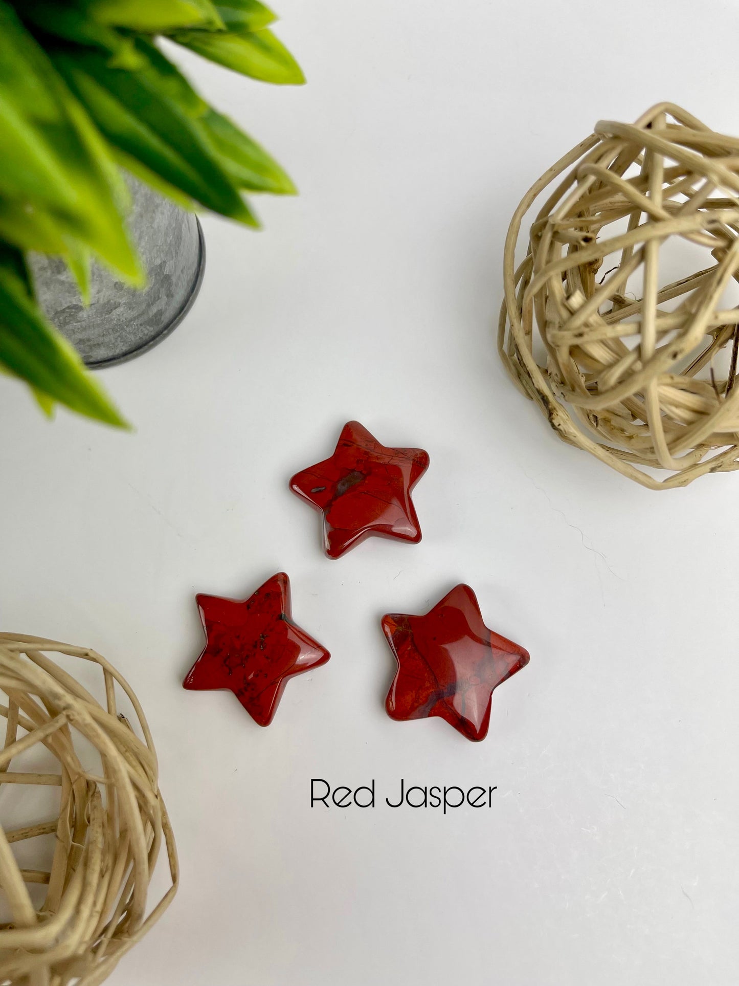 Red Jasper Crystal Stars