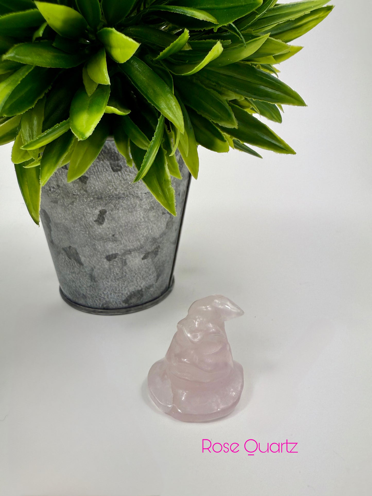 Rose Quartz Harry Potter Sorting Hat Carvings