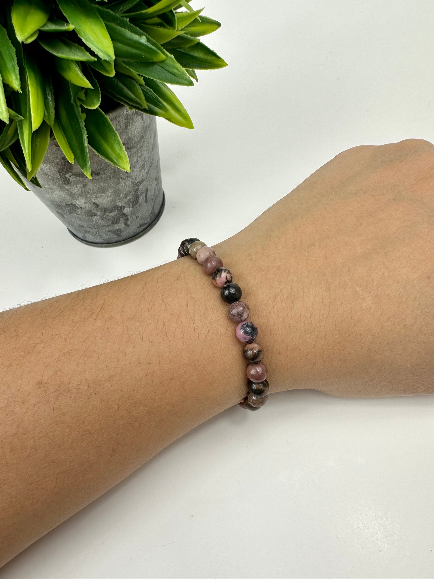 Rhodonite Crystal Bracelet