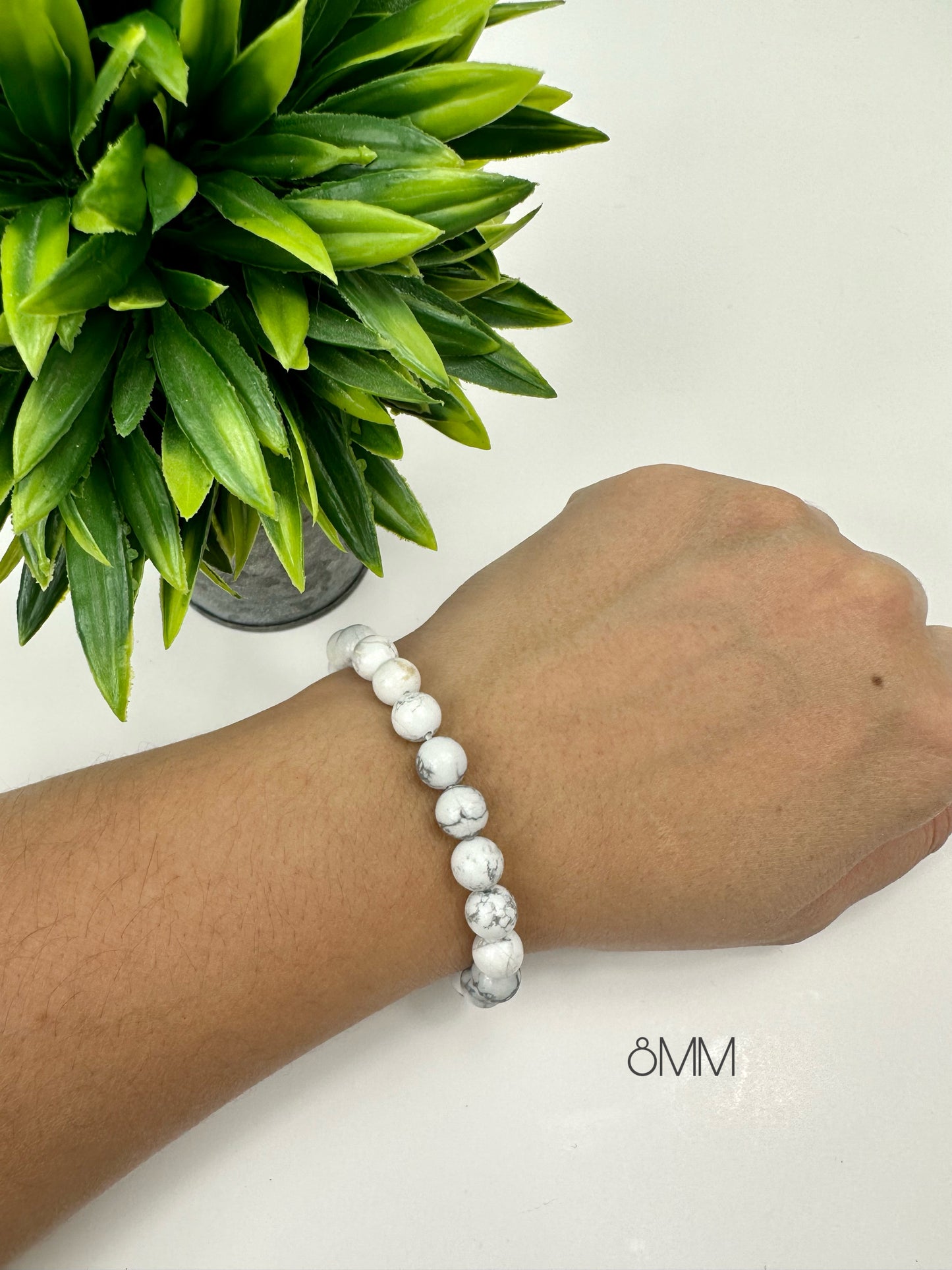 Howlite Crystal Bracelets 8MM