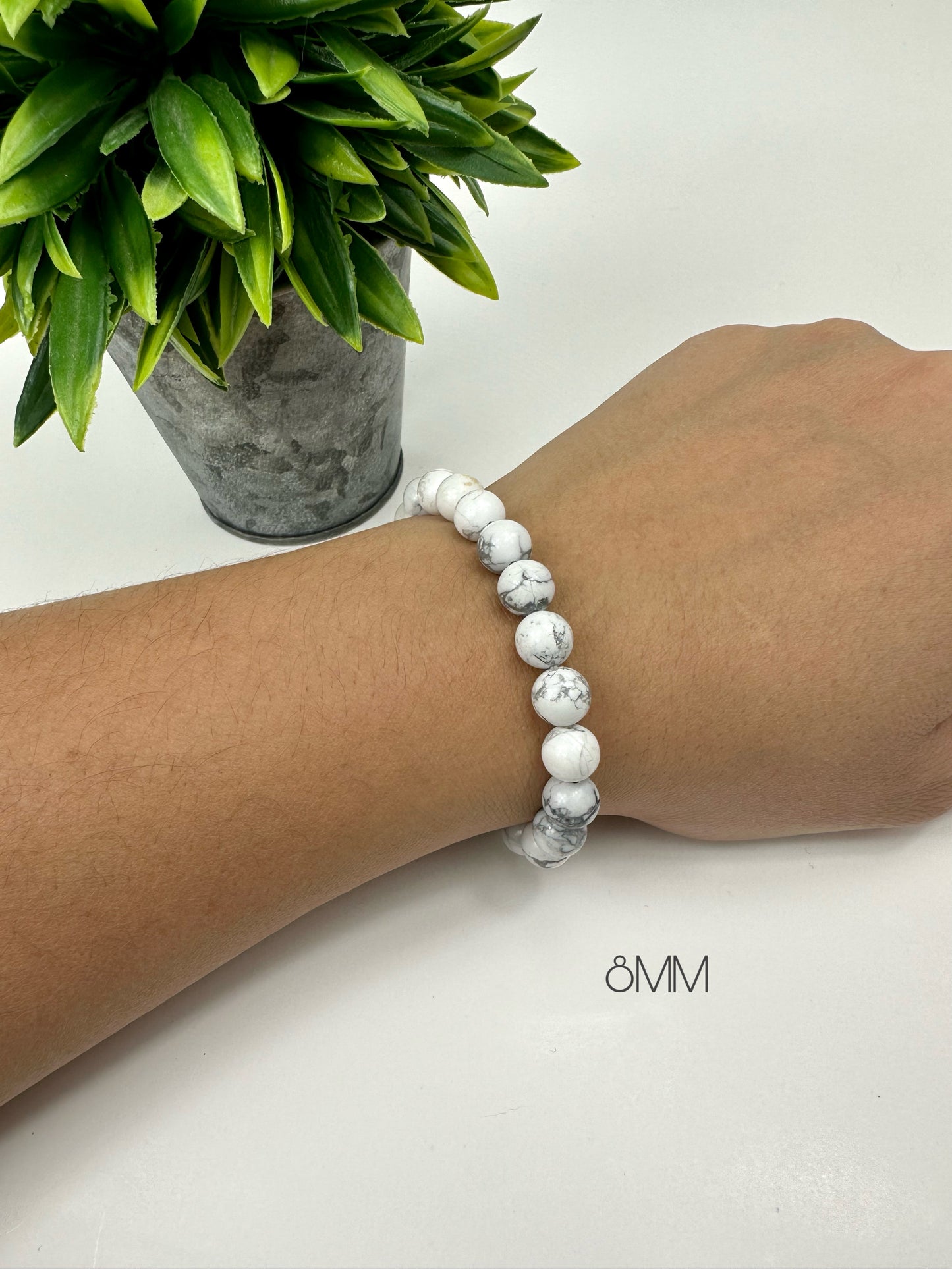 Howlite Crystal Bracelets 8MM