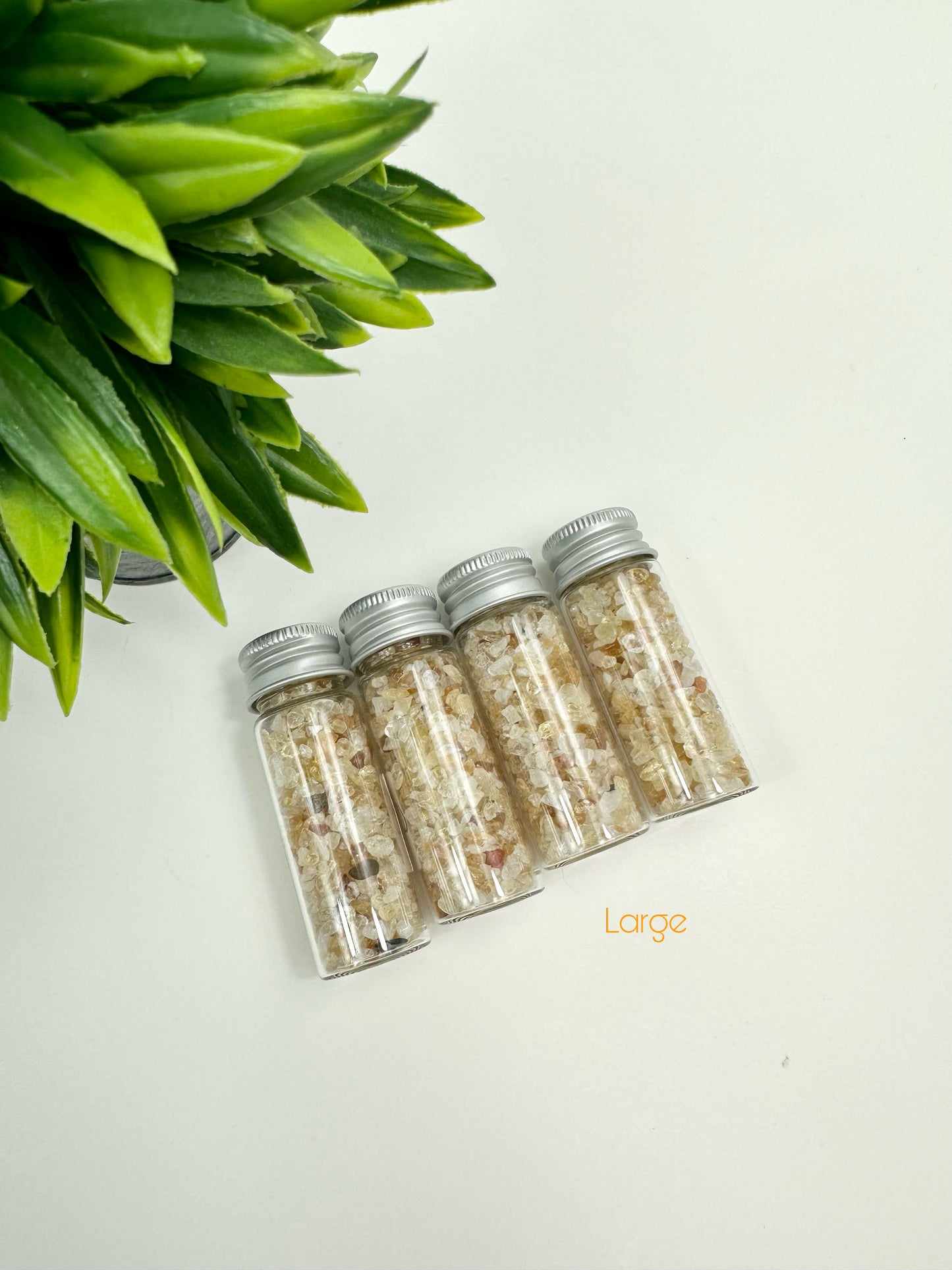 Large Citrine Raw Crystal Chip Bottles