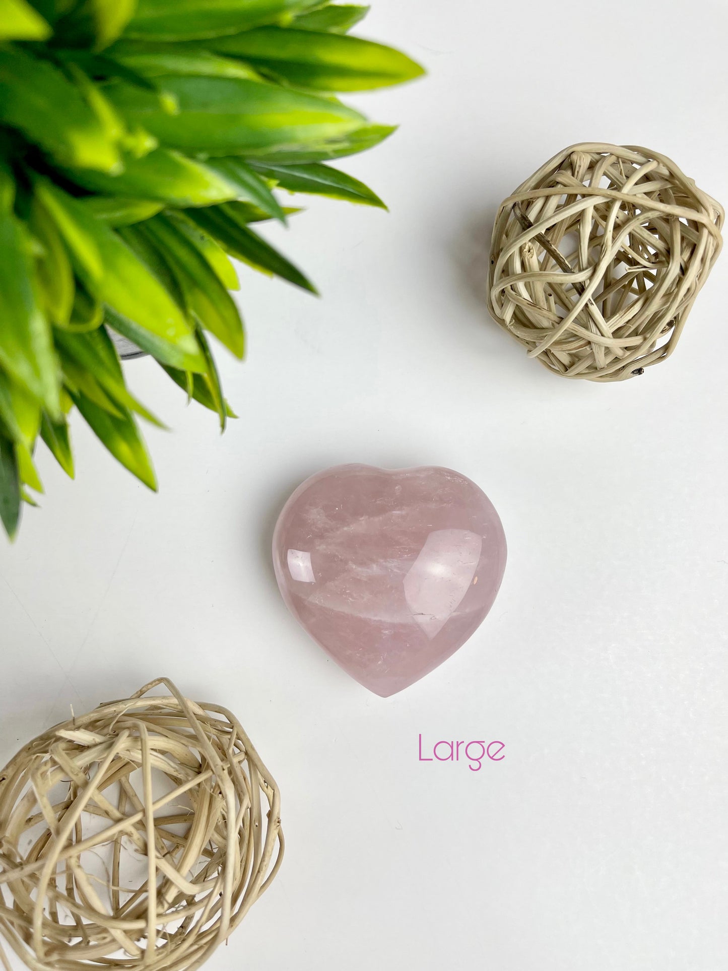 Large Rose Quartz Hearts