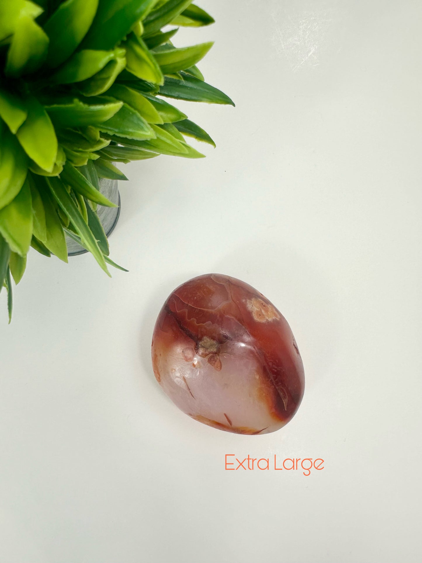 Extra Large Carnelian Palm Stone
