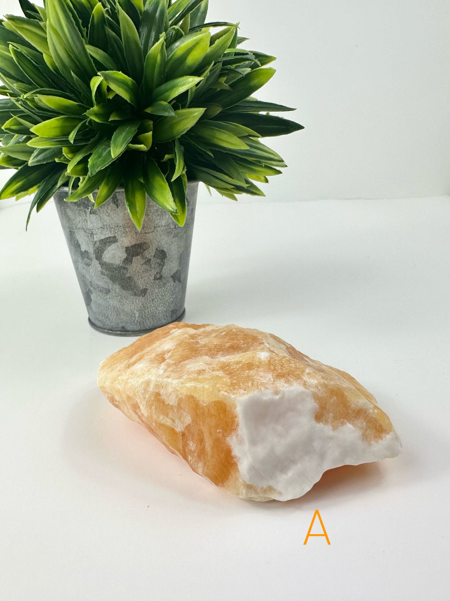 Orange Calcite Raw Specimen A