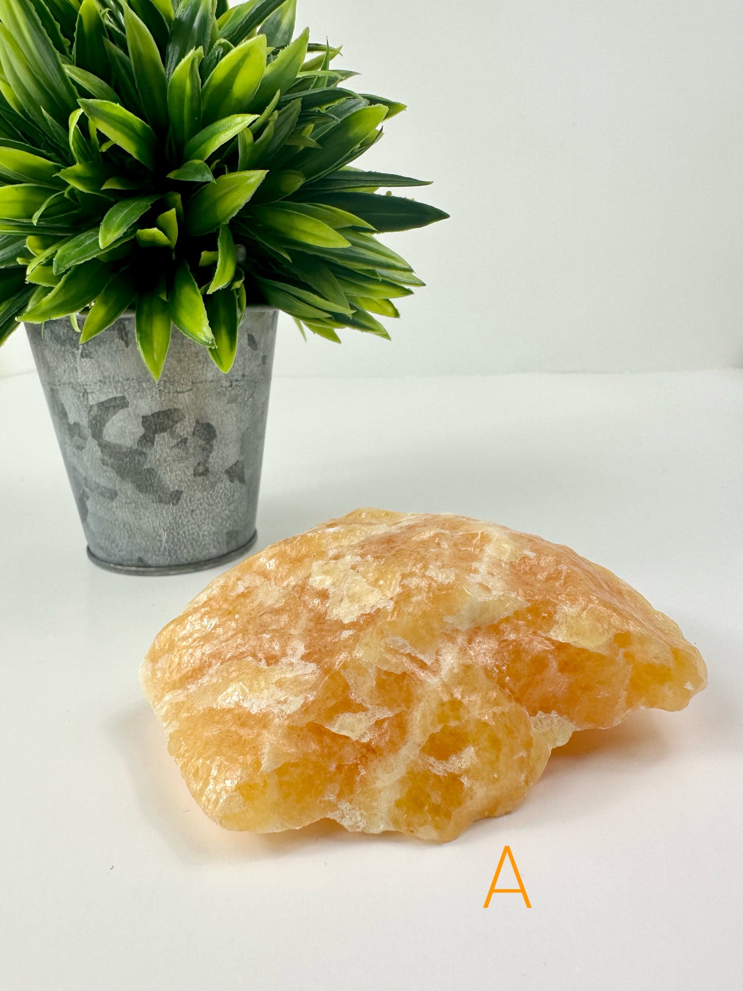 Orange Calcite Raw Specimen A