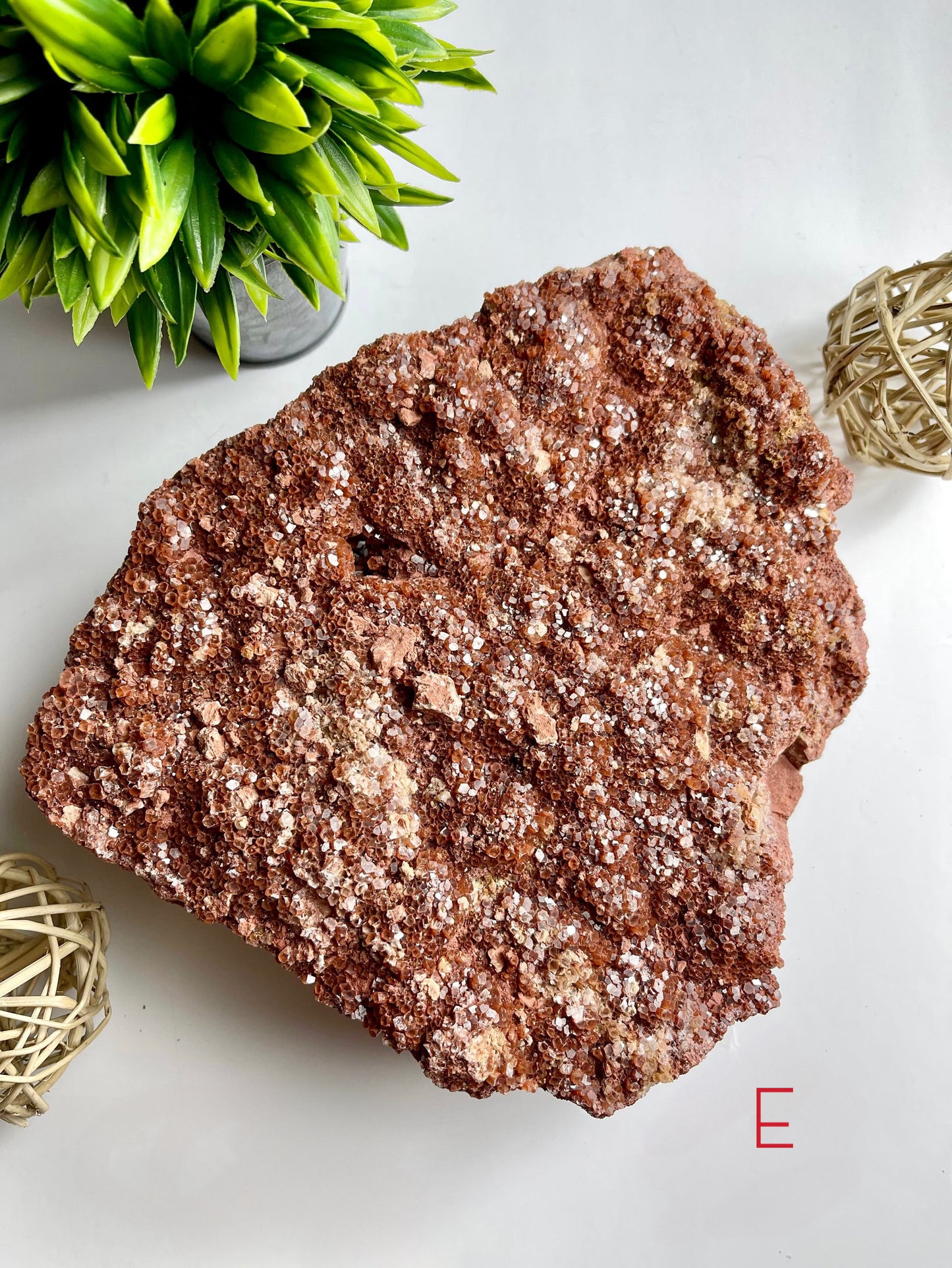Red Aragonite Raw Cluster E