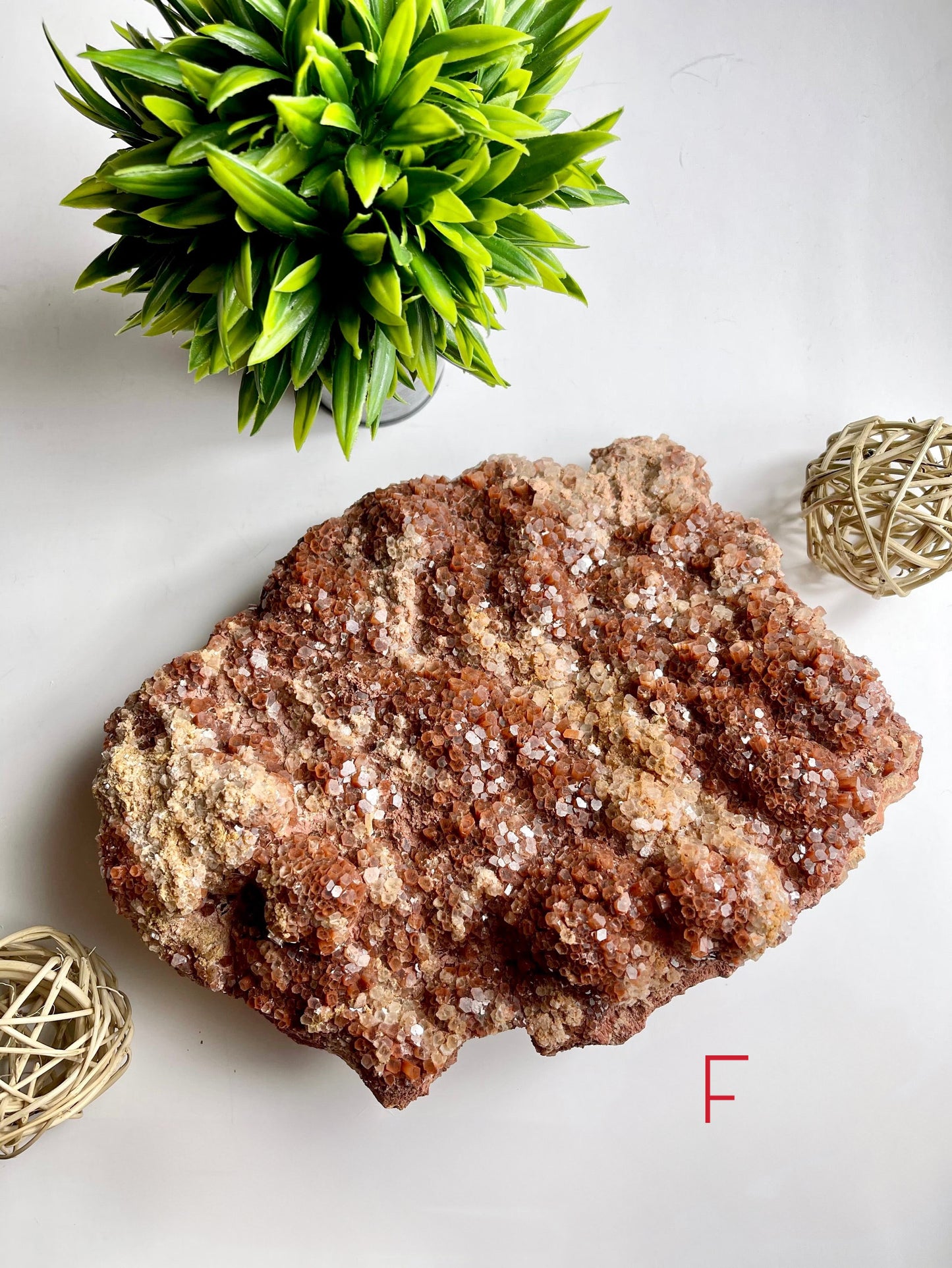 Red Aragonite Raw Cluster F