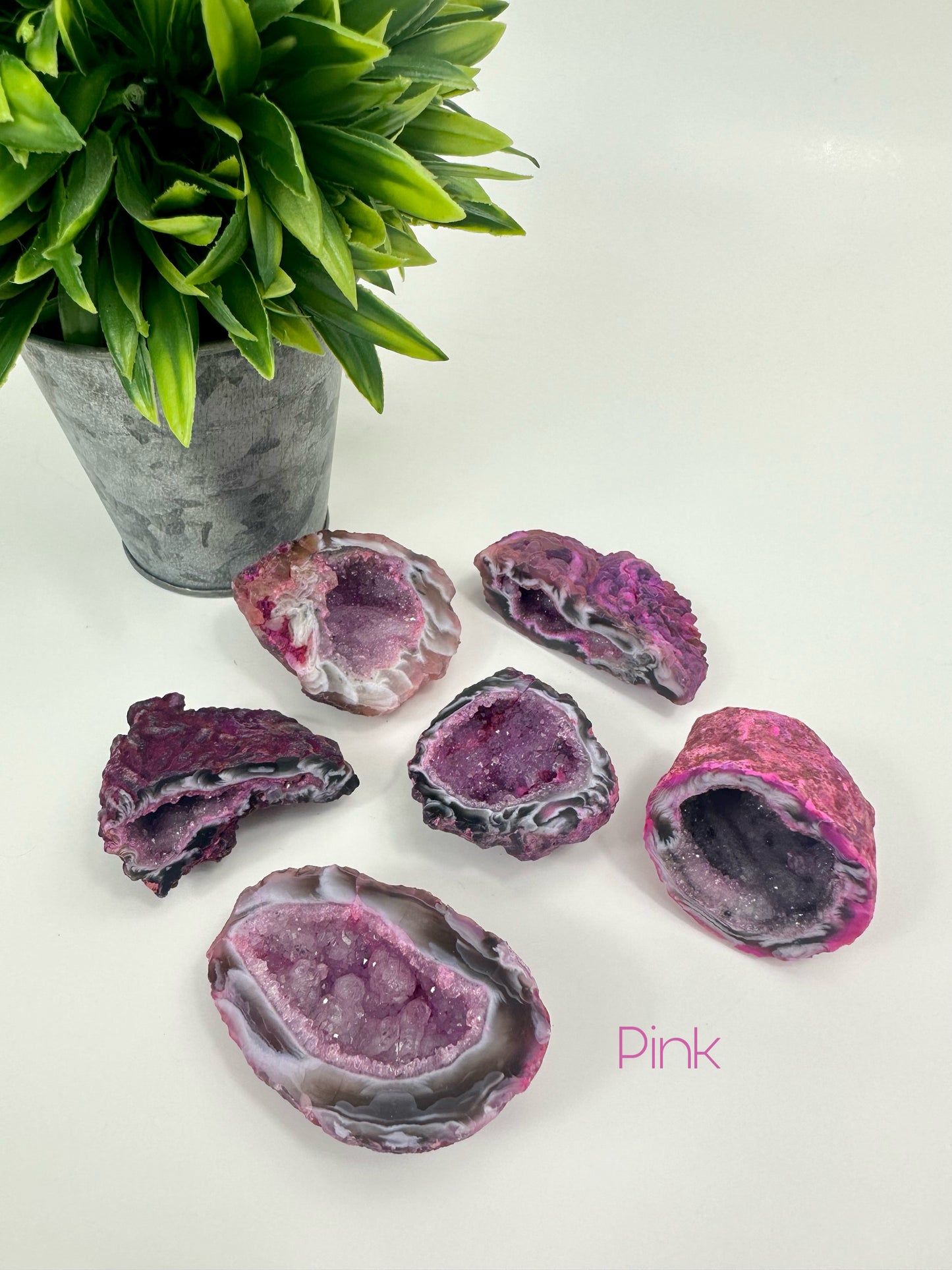 Agate Geodes - Pink