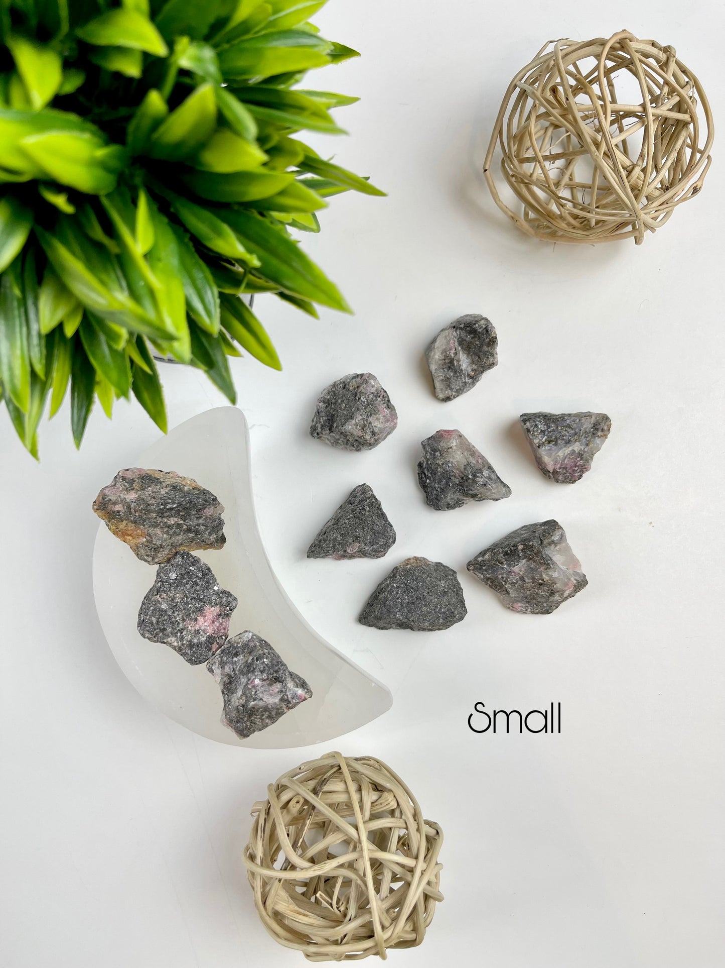 Small Rhodonite Raw Pieces