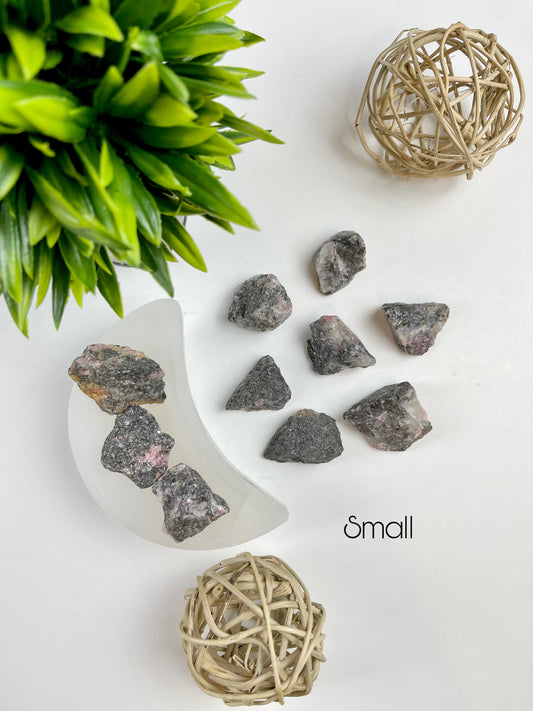 Small Rhodonite Raw Pieces