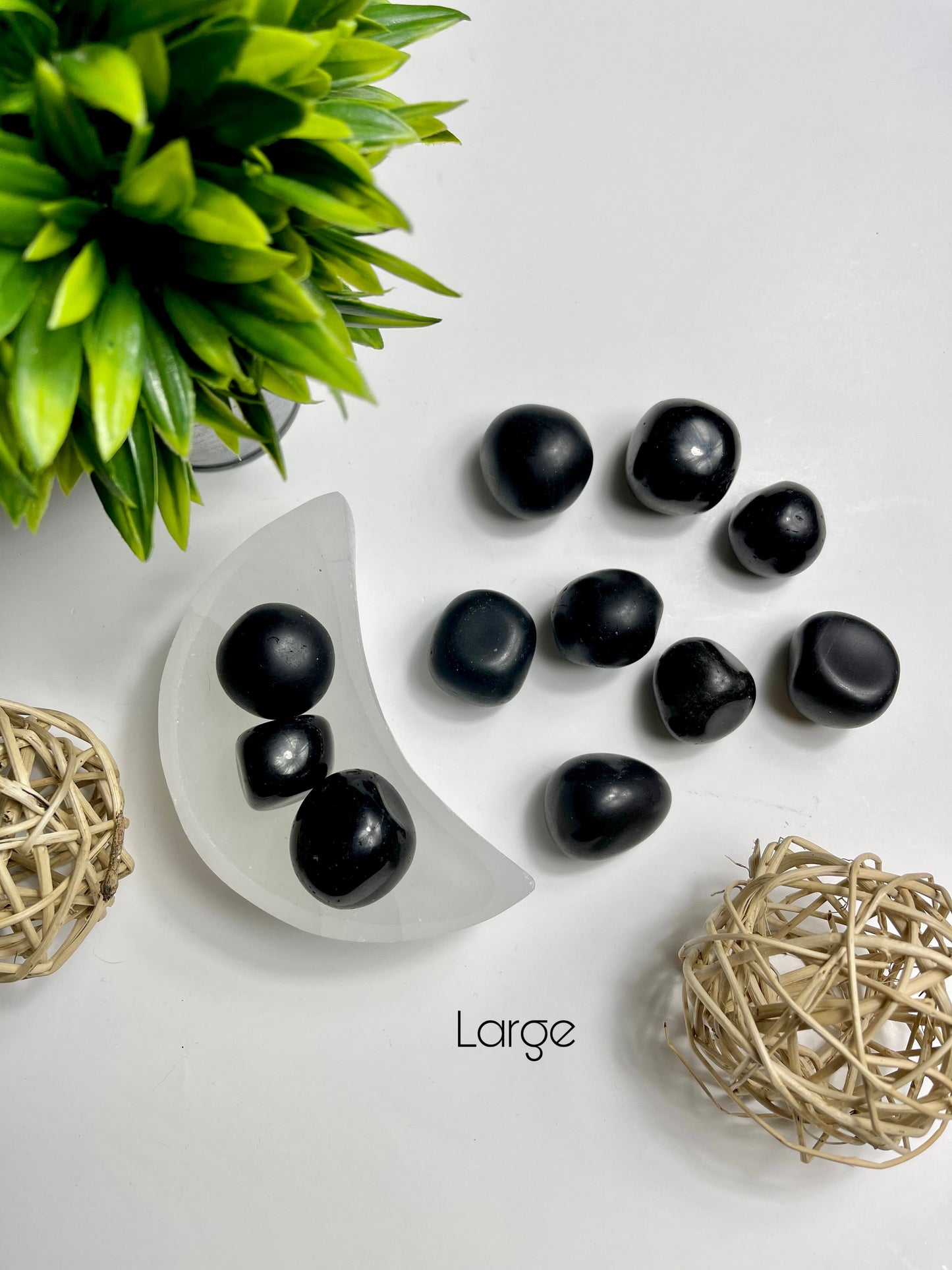Large Black Obsidian Tumbles