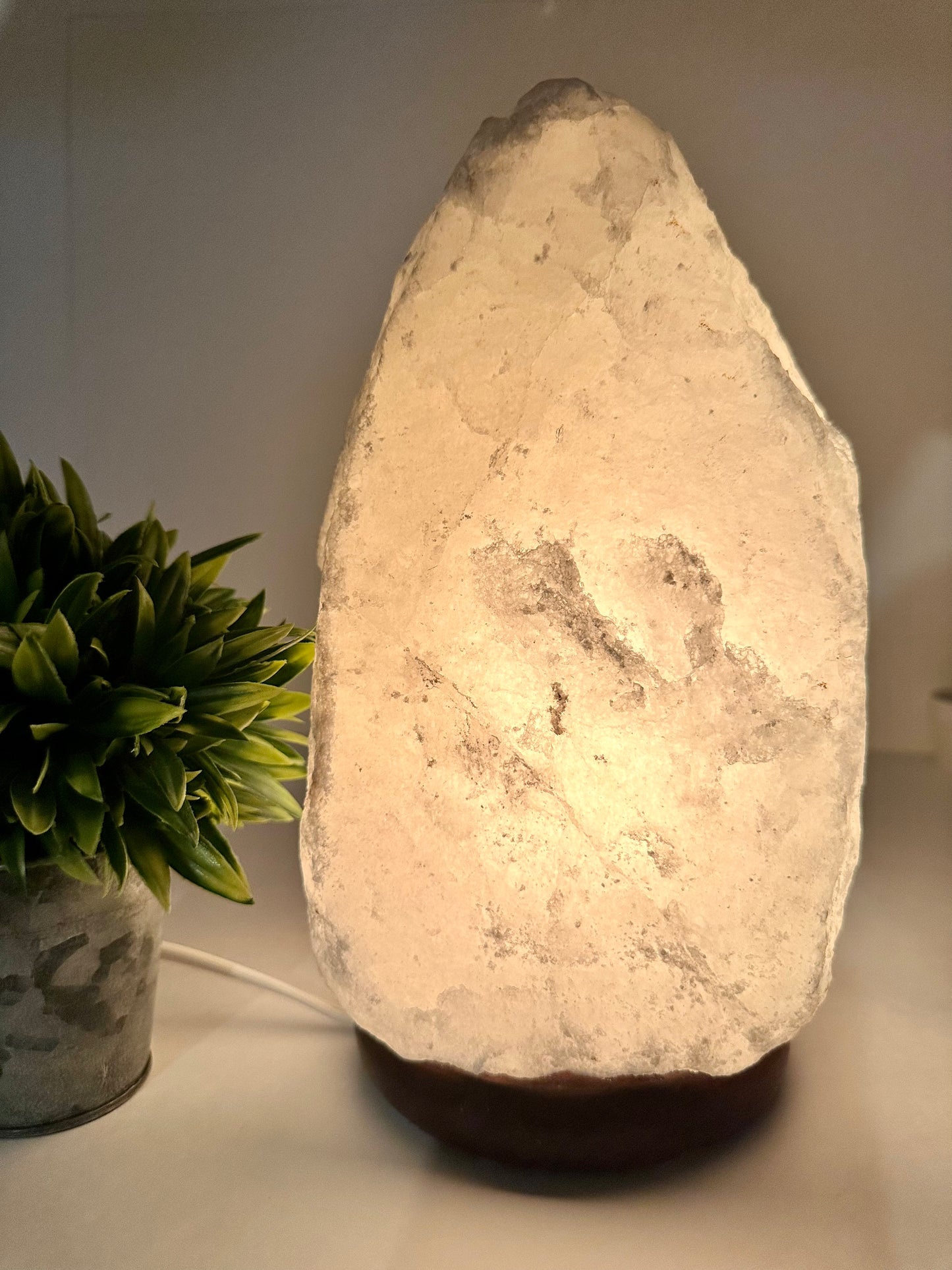 White Himalayan Salt Lamp