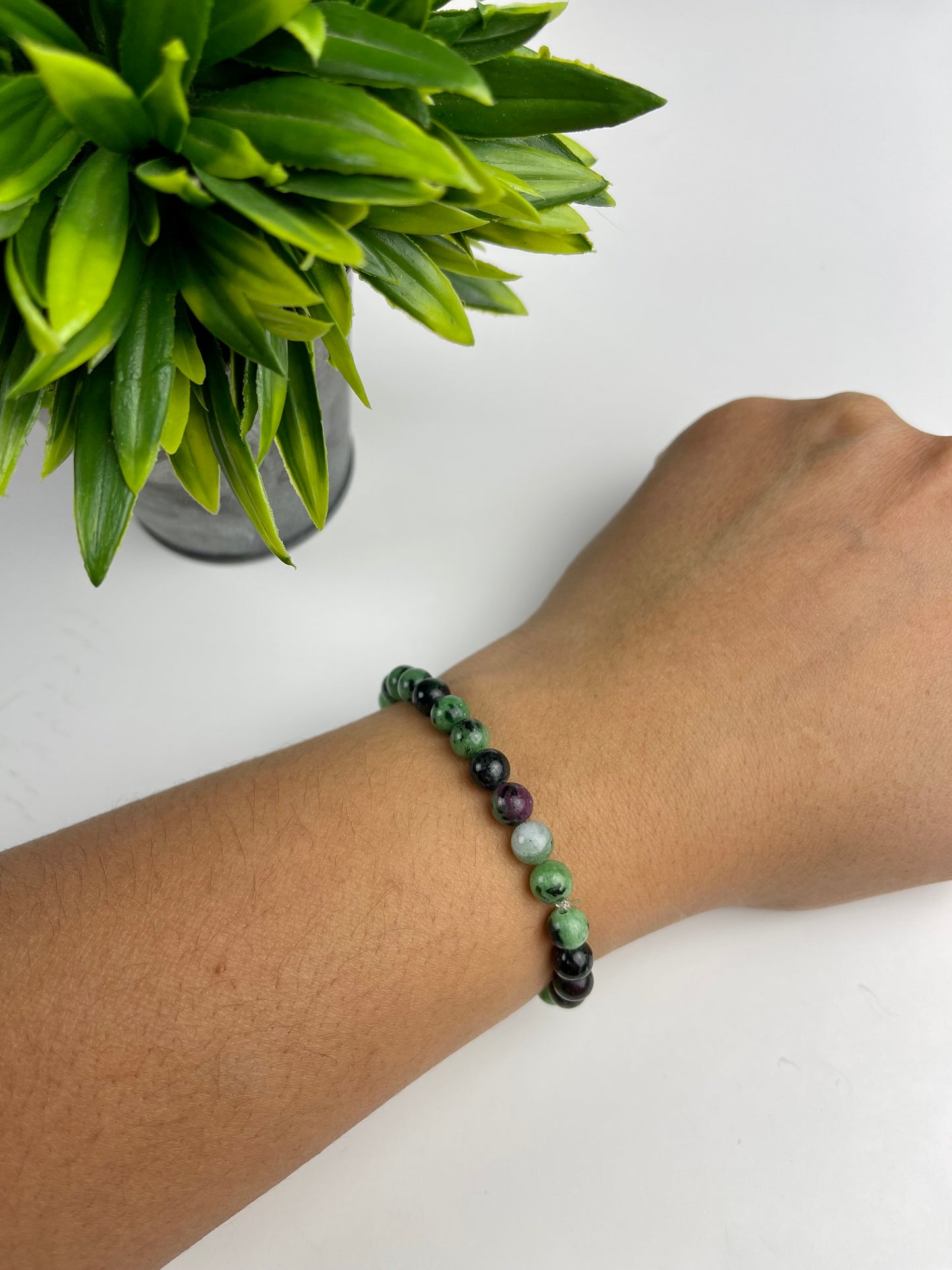 Ruby in Zoisite Crystal Bracelet