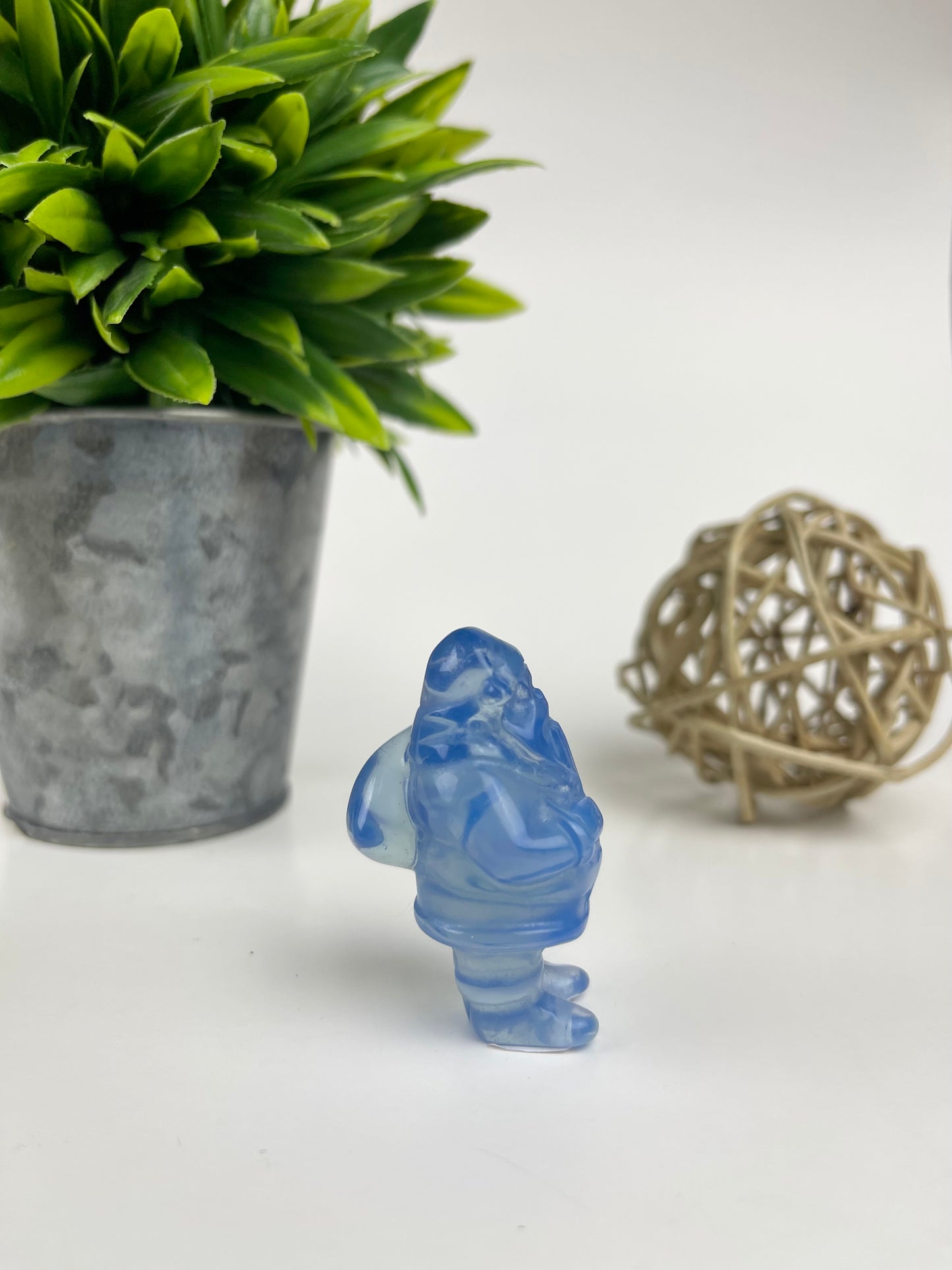 Blue Opalite Santa Carving