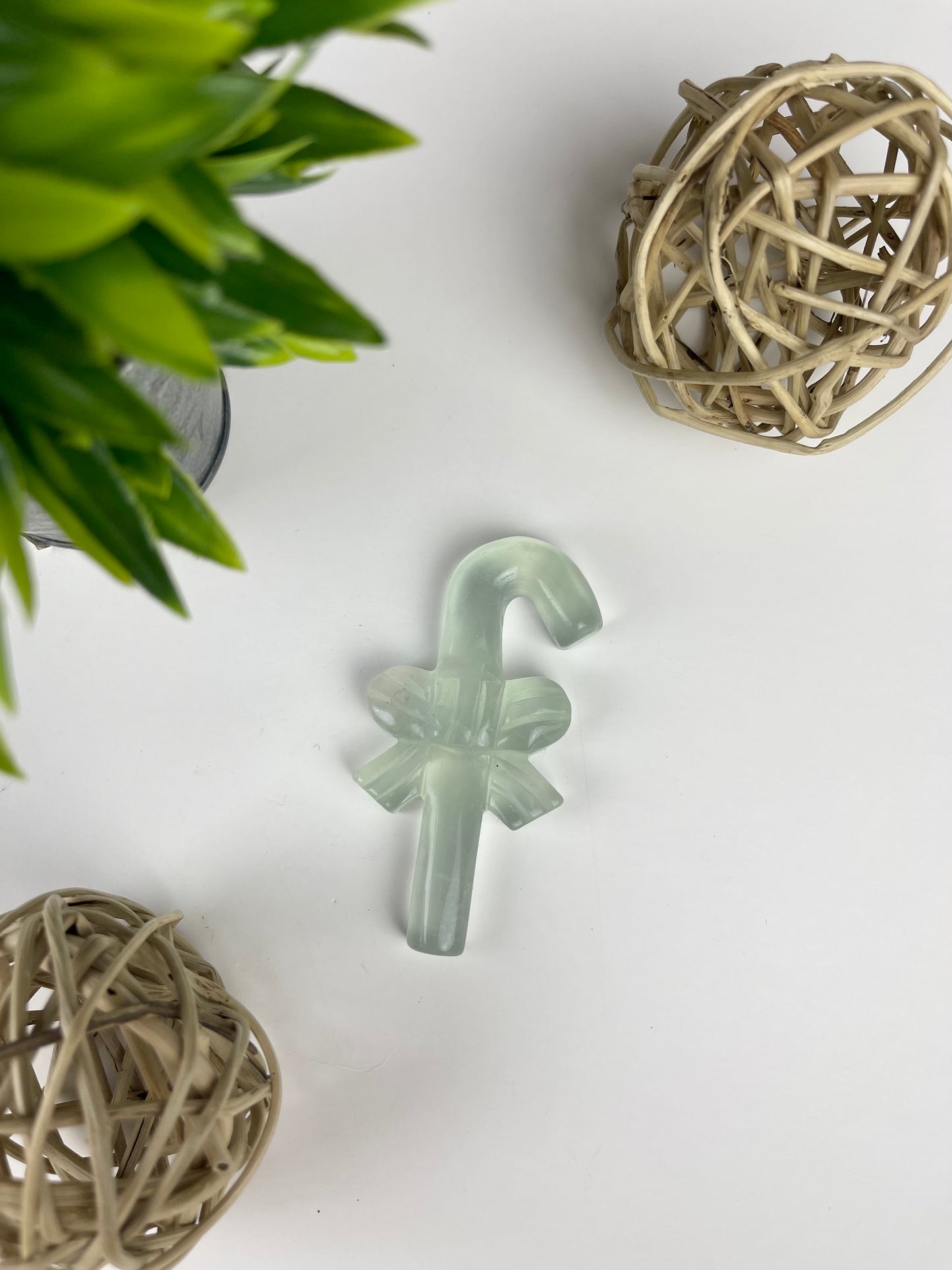 Rainbow Fluorite Christmas Candycane