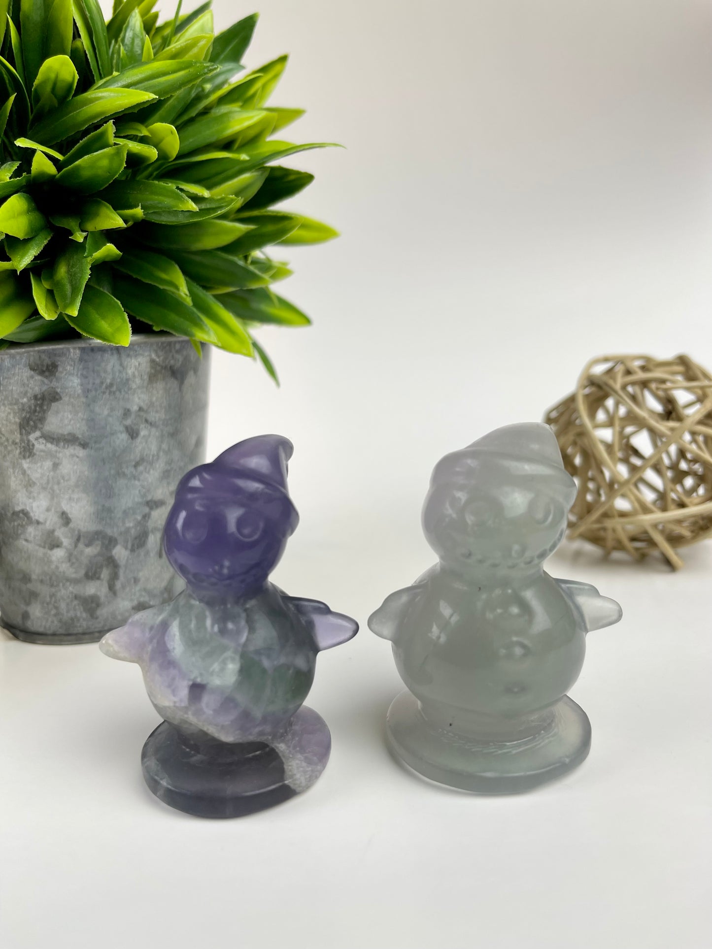 Rainbow Fluorite Snowman