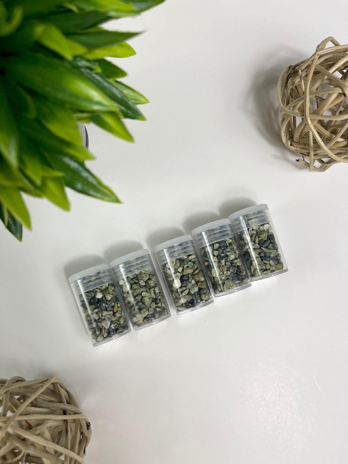 Jade Raw Crystal Chip Bottles