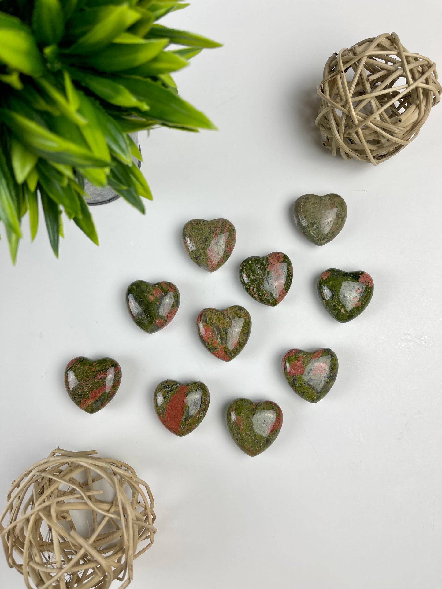 Medium Unakite Hearts