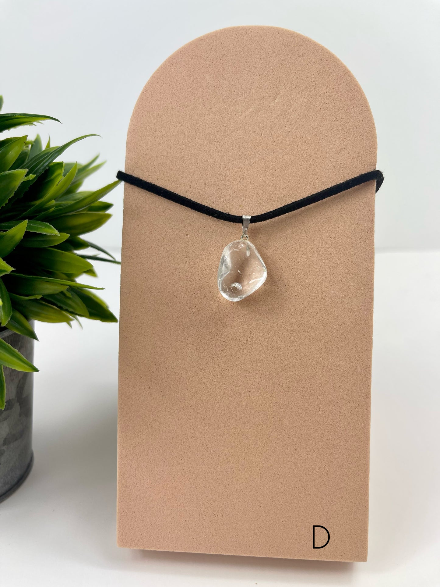 Clear Quartz Pendant D