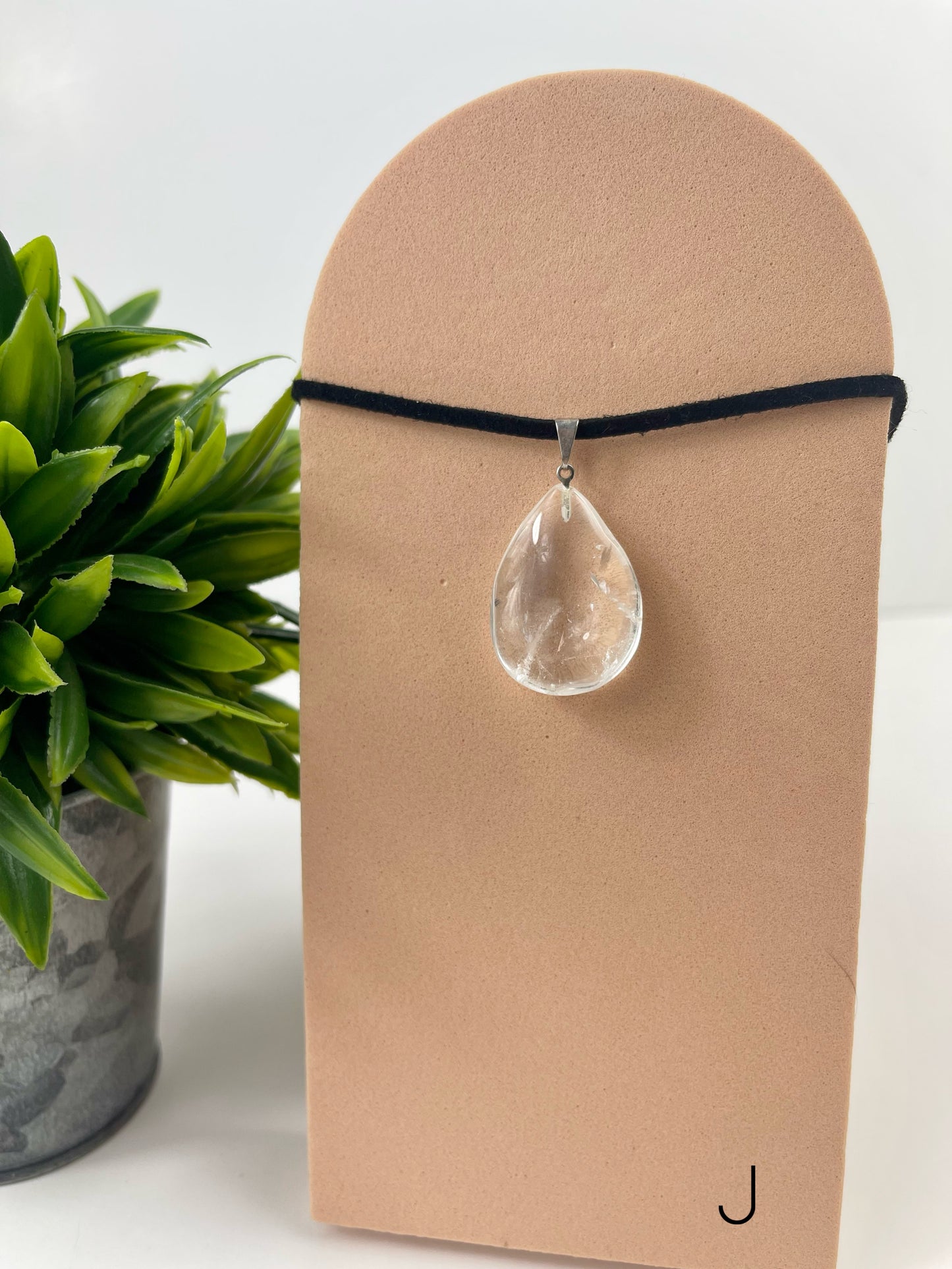 Clear Quartz Pendant J