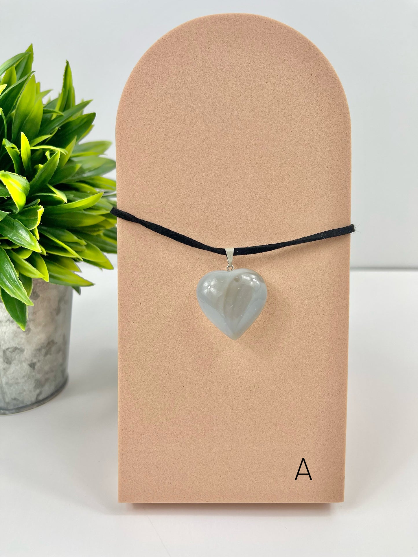 Agate Heart Pendant