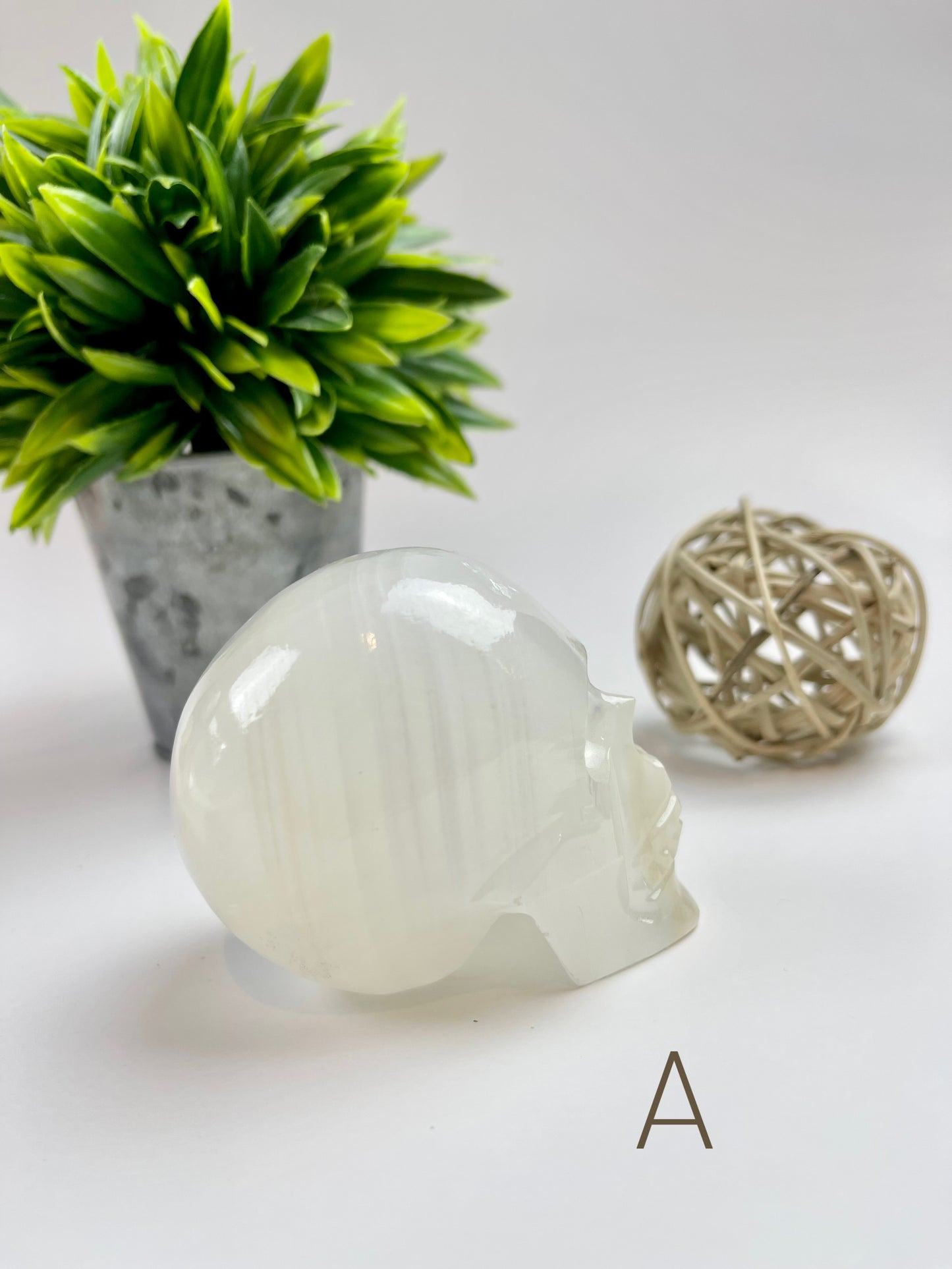 Aragonite Skull A