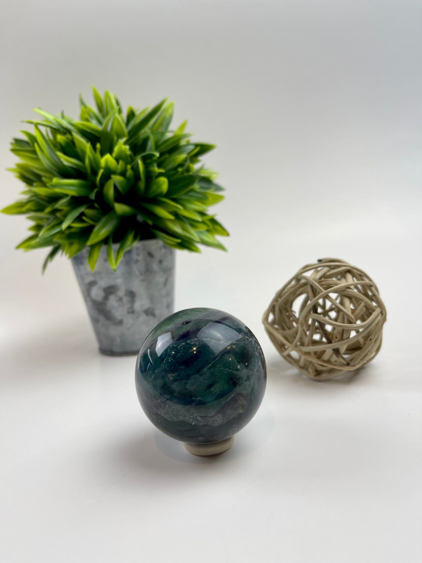 Rainbow Fluorite Sphere