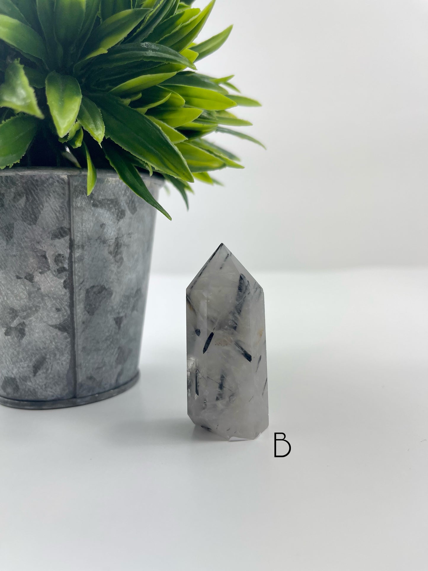 Black Tourmaline in Quartz Tower B