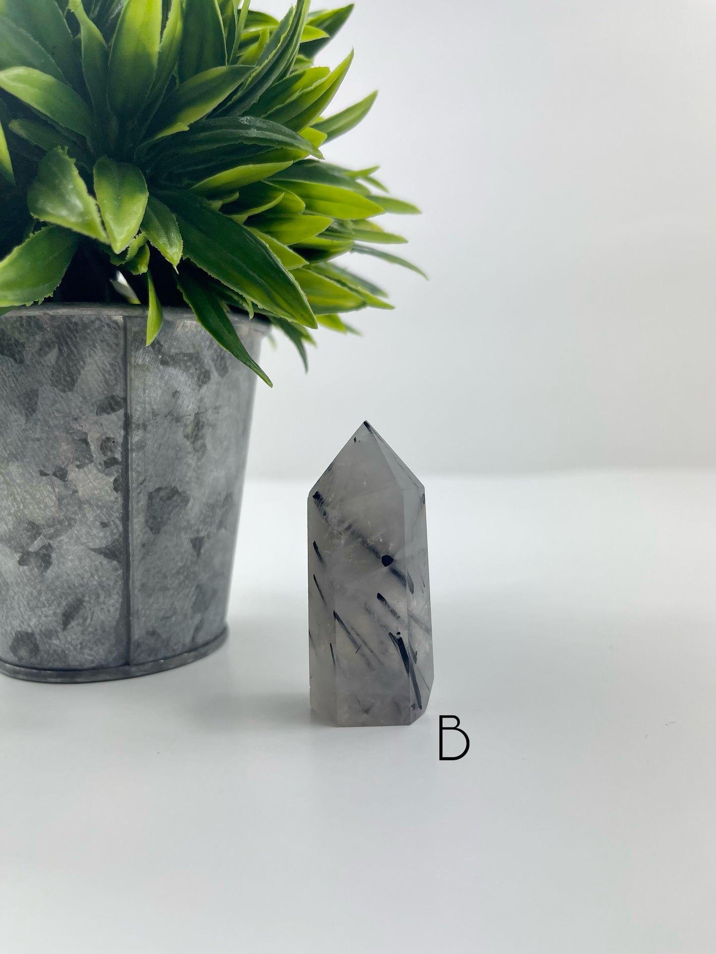 Black Tourmaline in Quartz Tower B