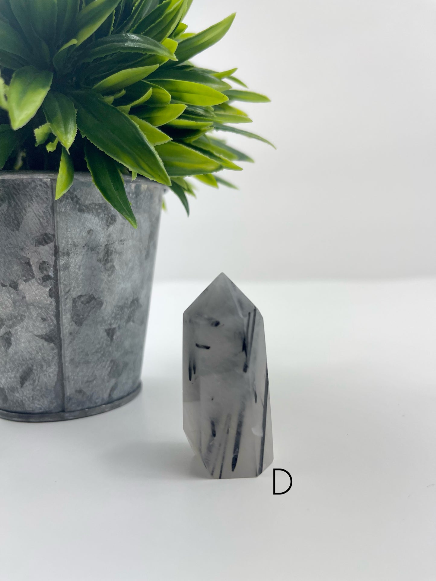 Black Tourmaline in Quartz Tower D