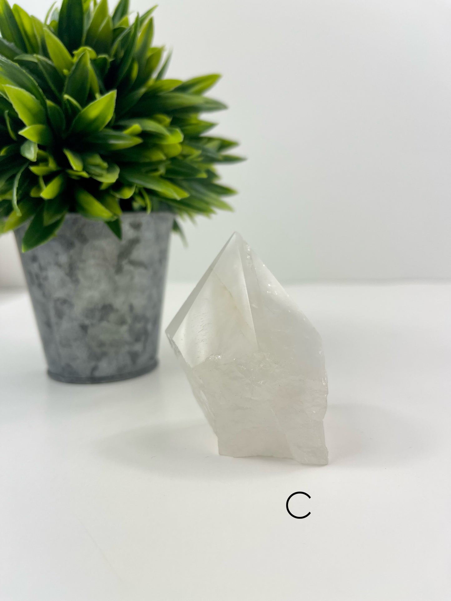 Clear Quartz Raw/Polished Tower C