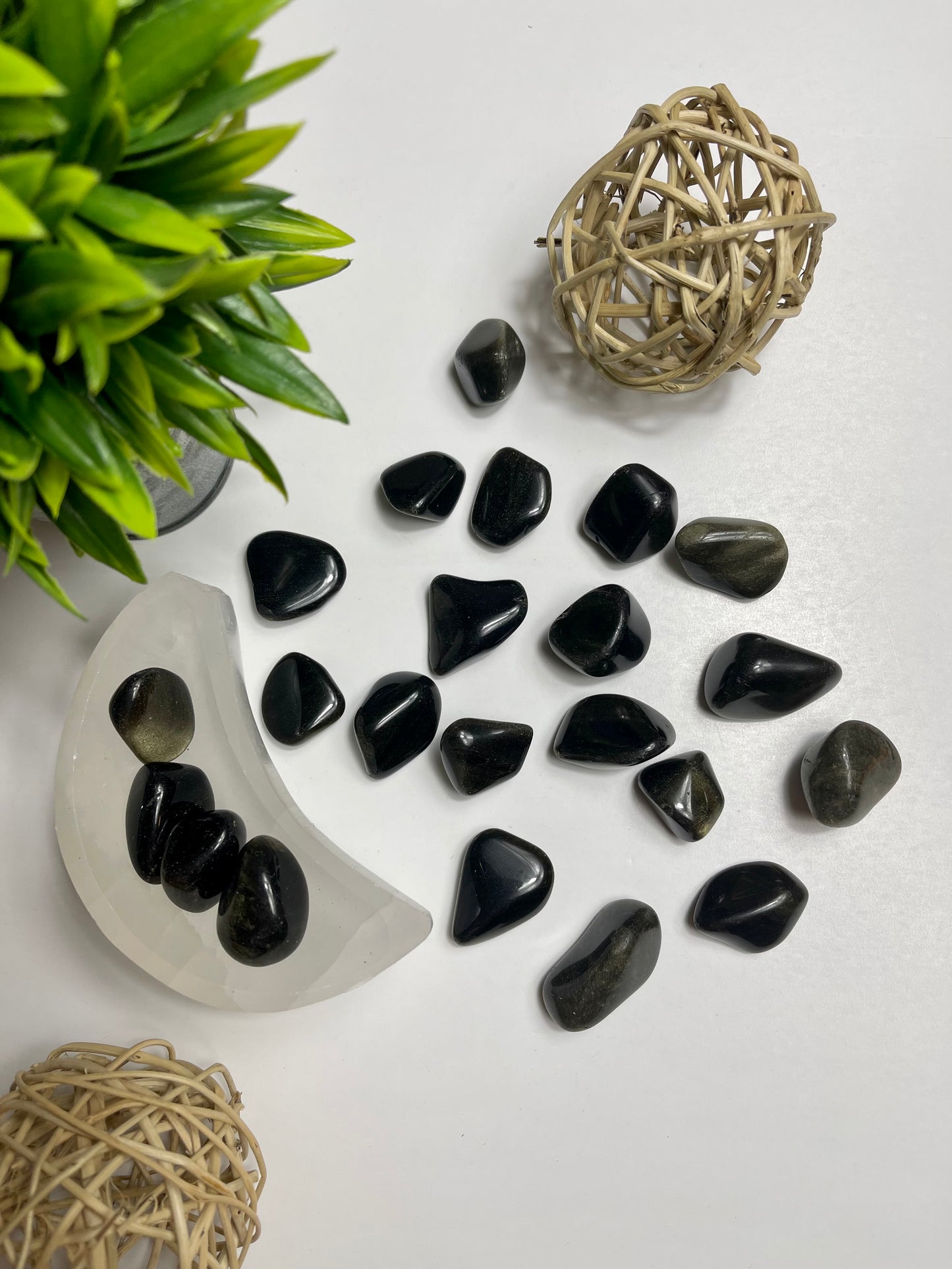 Gold Sheen Obsidian Tumbles