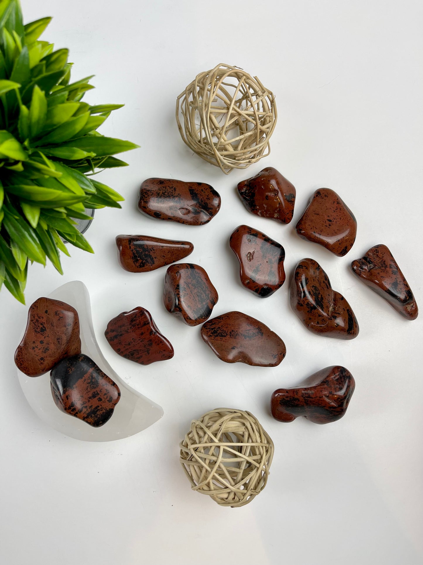 Mahogany Obsidian Tumbles