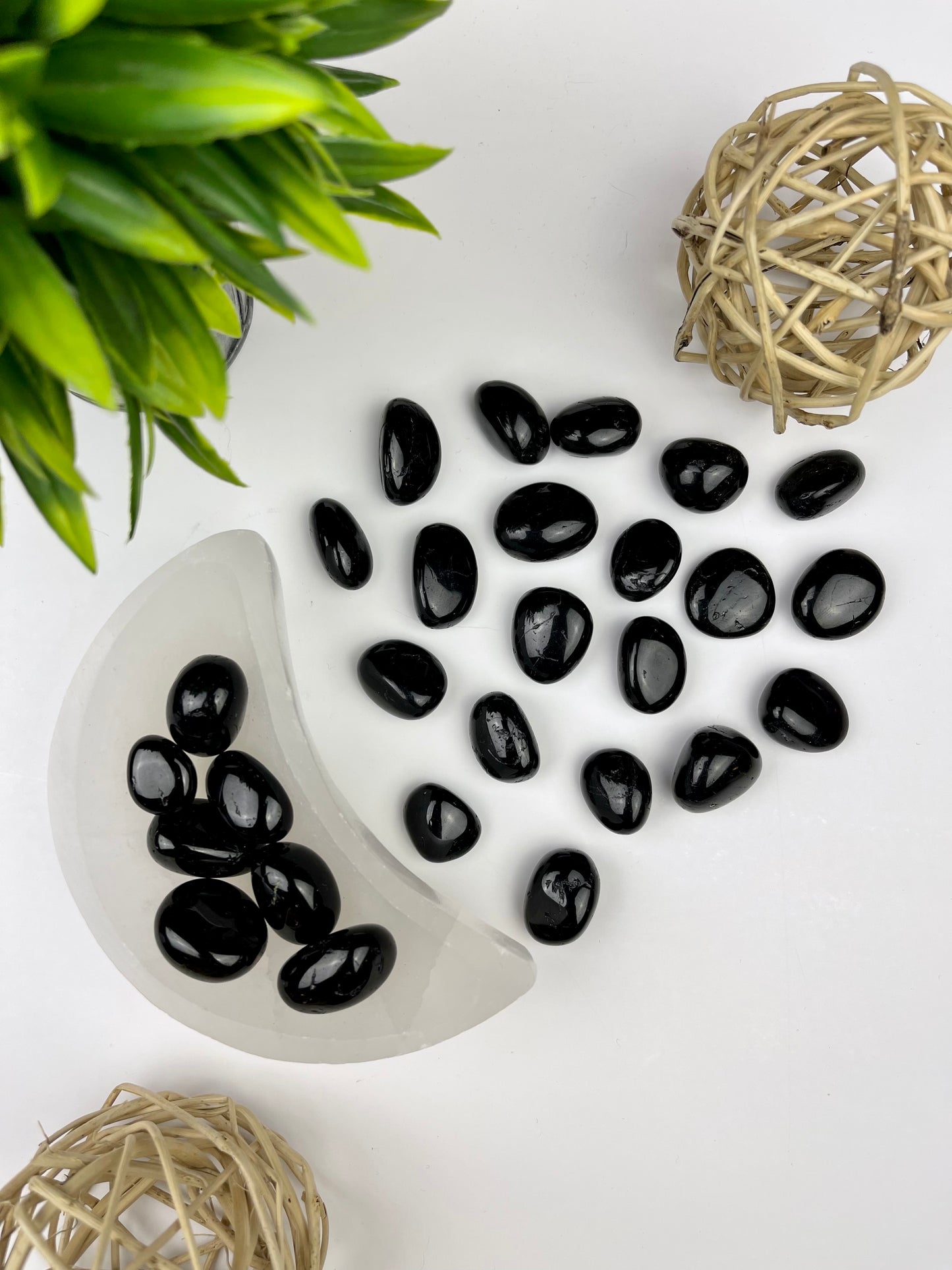 Black Tourmaline Tumbles