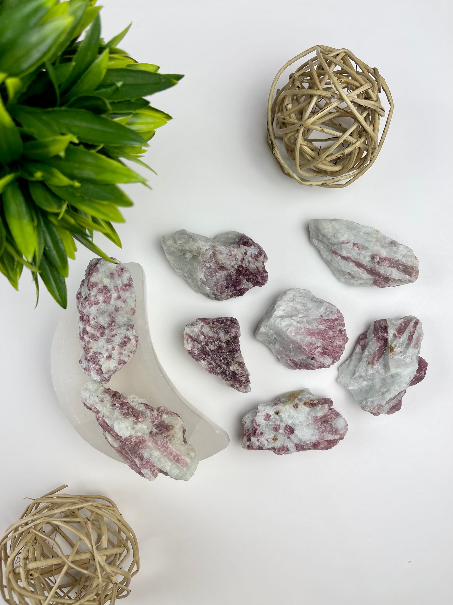 Pink Tourmaline Raw Pieces - Canadian Crystal Queens