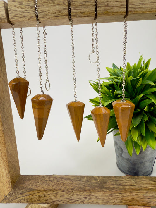 Yellow Jasper Pendulums
