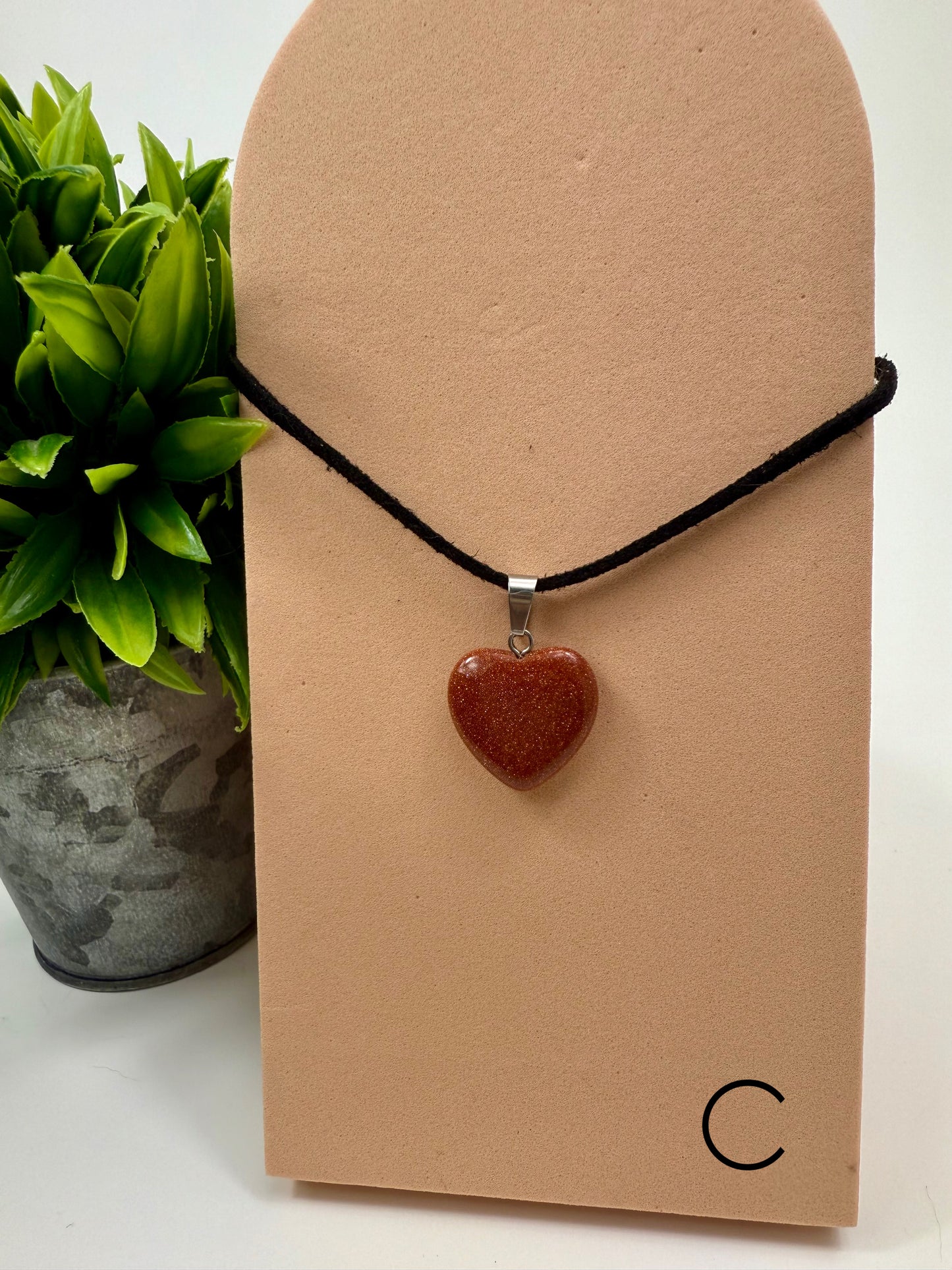 Red Goldstone Pendant - C
