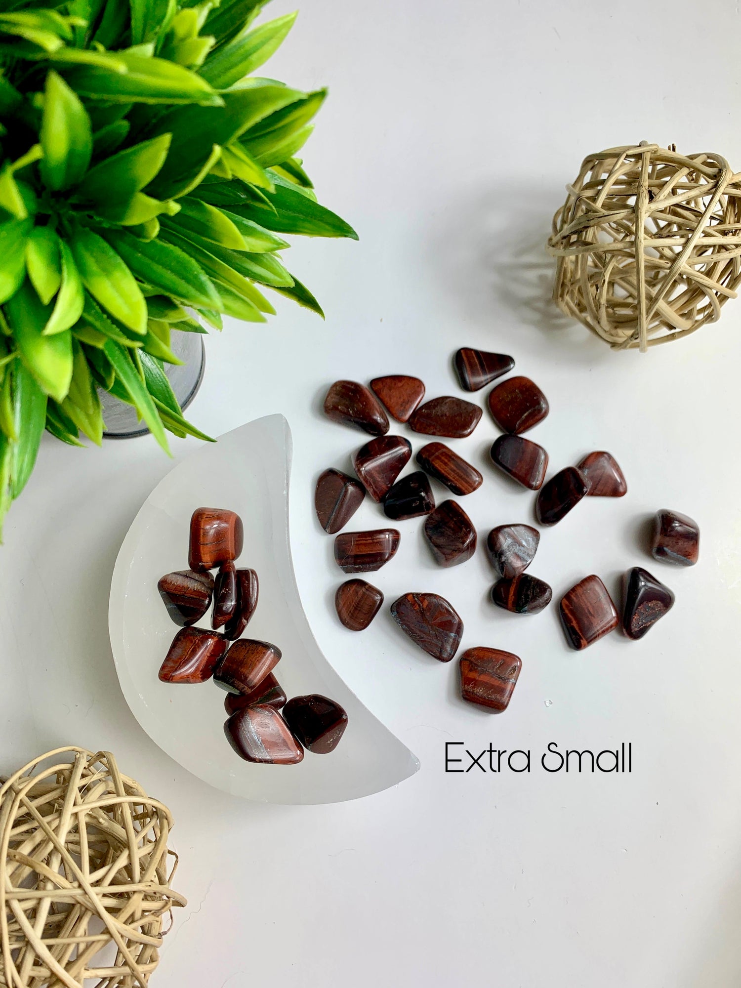 Red Tiger's Eye Tumbles - Extra Small