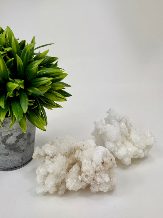 White Aragonite Raw Specimens
