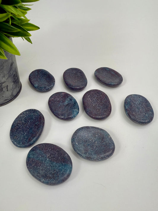 Ruby in Kyanite Worry Stones