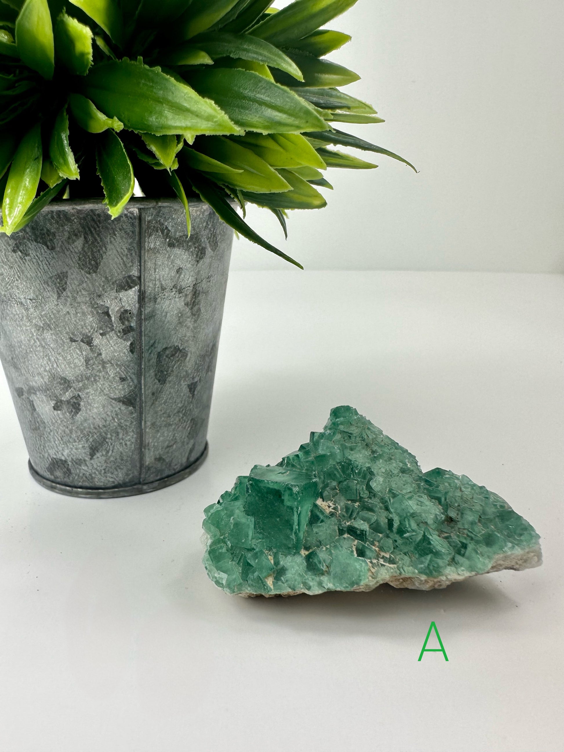 Green Fluorite (Emerald Green) Raw Specimen A