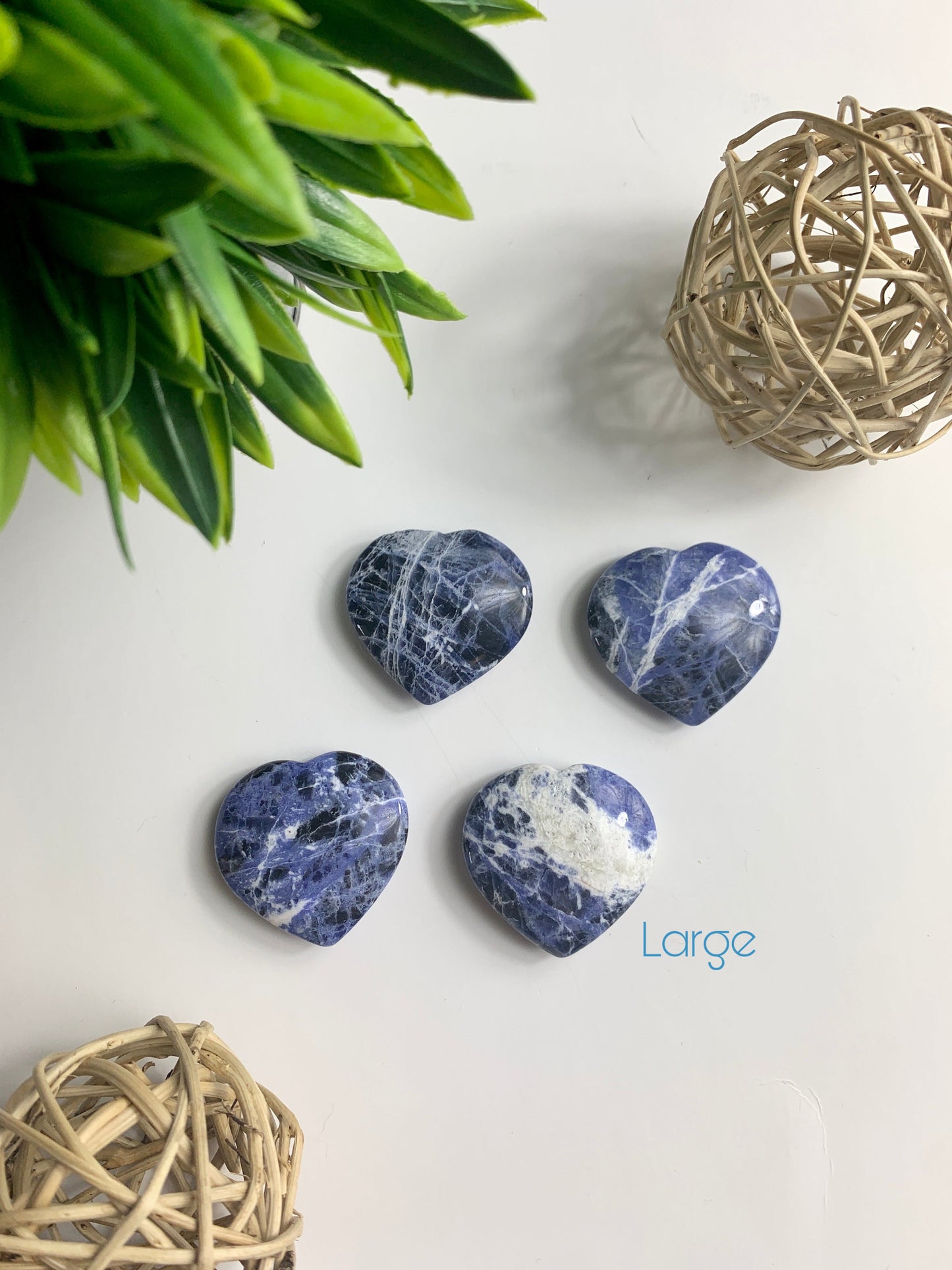 Sodalite Hearts - Large