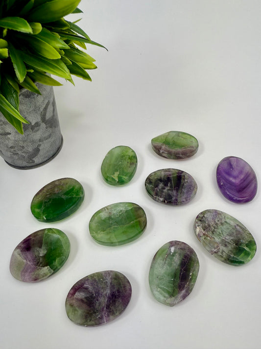 Rainbow Fluorite Worry Stones