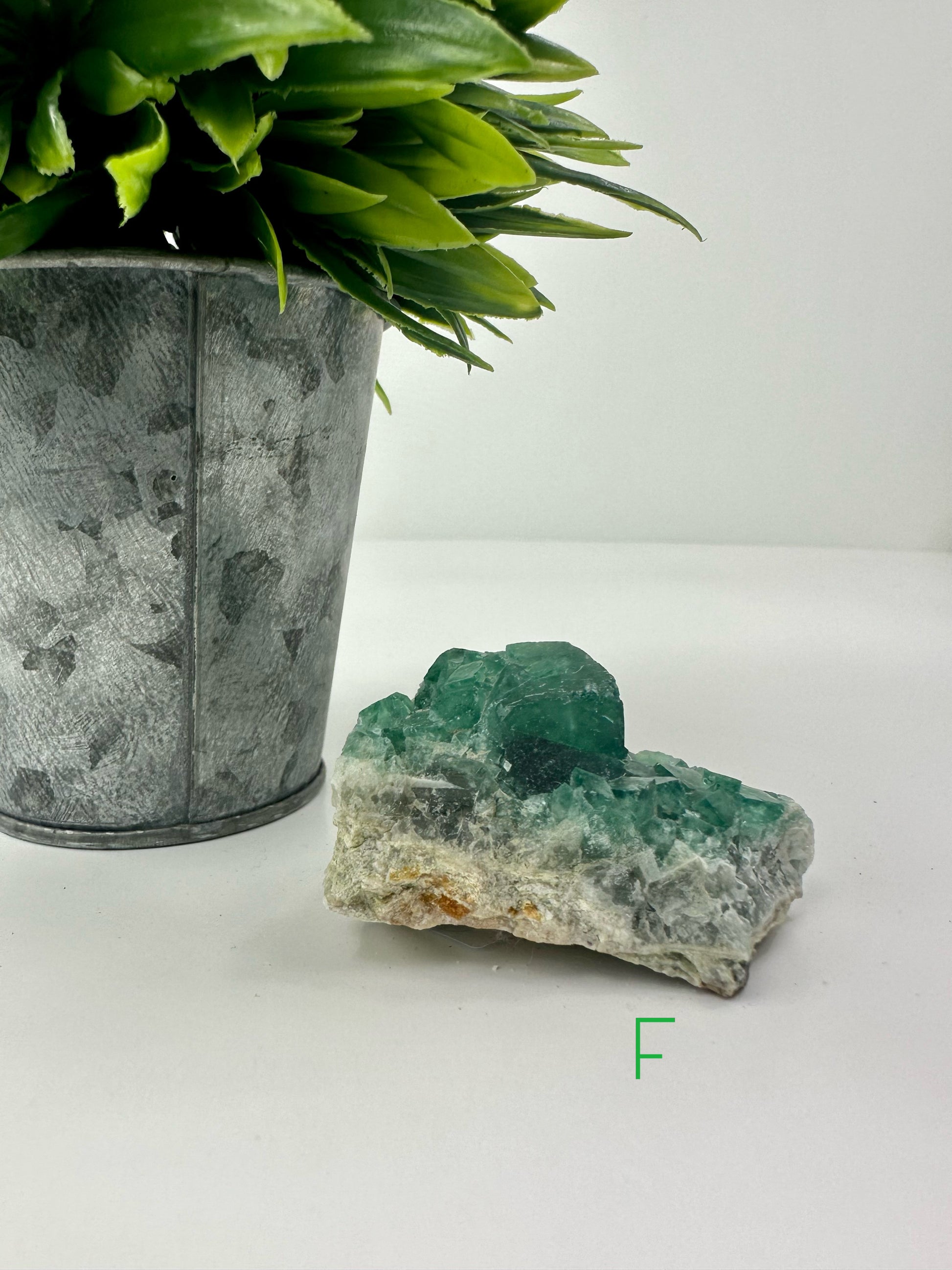 Green Fluorite (Emerald Green) Raw Specimen F