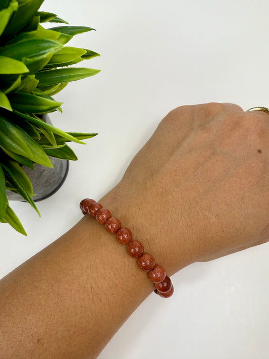 Red Goldstone 8mm Crystal Bracelets