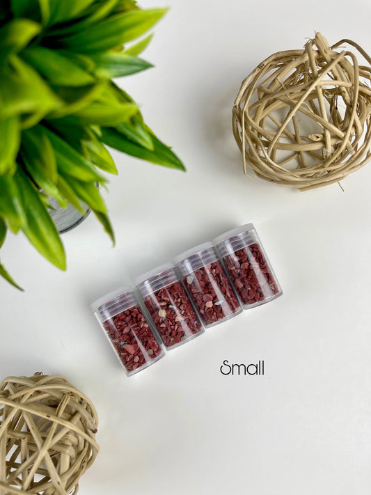 Red Jasper Crystal Chip Bottles - Small
